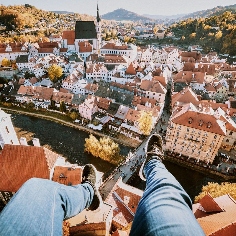 Vista de pueblo desde arriba