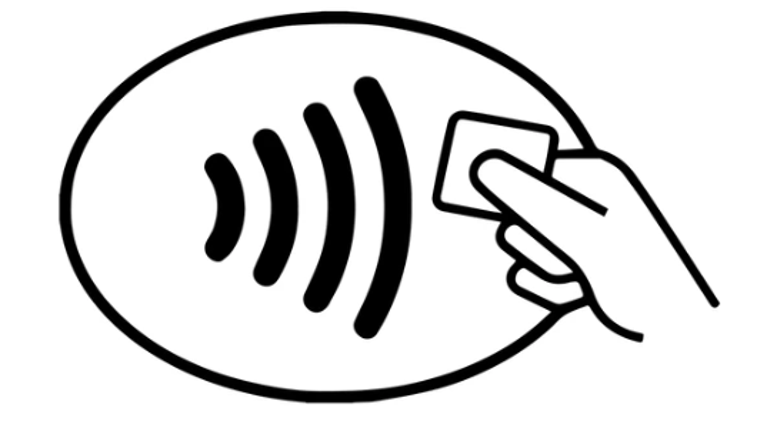 icono de pago con nfc