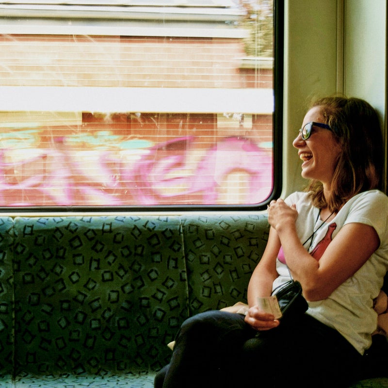 Mujer riendo