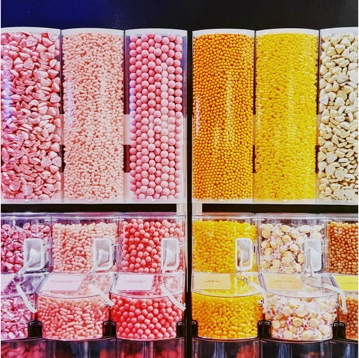 Dispensadores de caramelos de colores