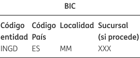 ¿Qué son los códigos IBAN y BIC? - En Naranja - ING